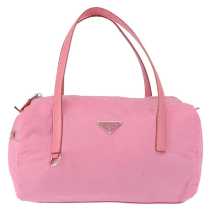 Prada Side Pocket Convertible Duffle Bag Tessuto, Pink, Nylon, Handbag