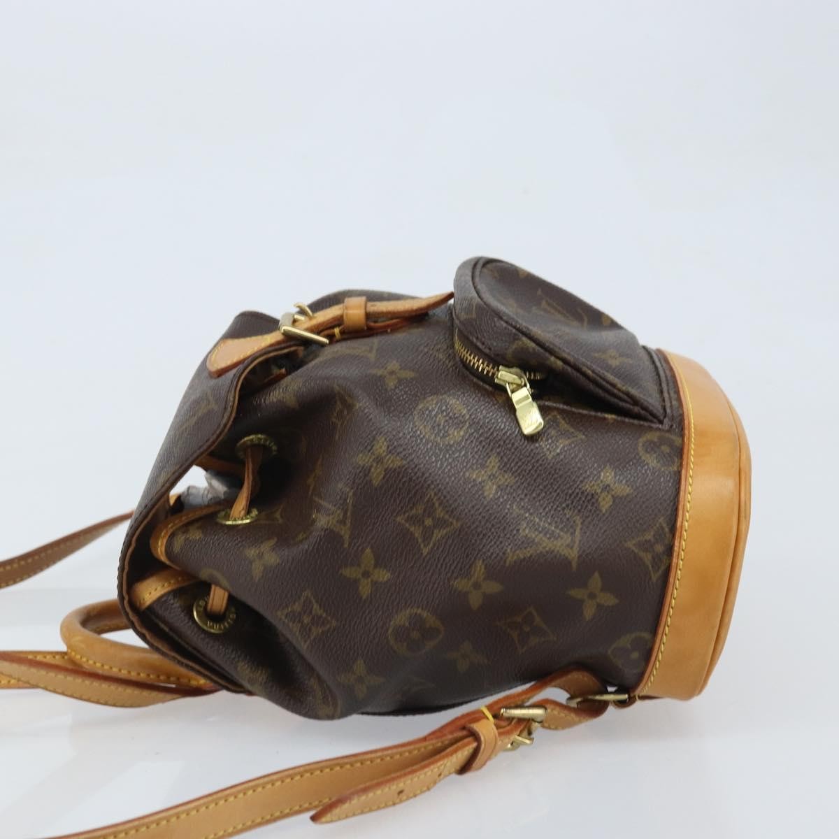 Louis Vuitton Vintage Montsouris Backpack Monogram Canvas, Brown, Canvas, Handbag