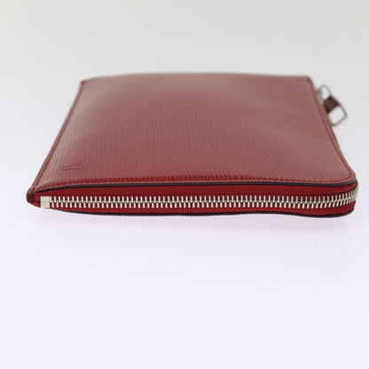 Louis Vuitton Pochette Jour Epi Leather, RED, LEATHER, Clutche & pouche