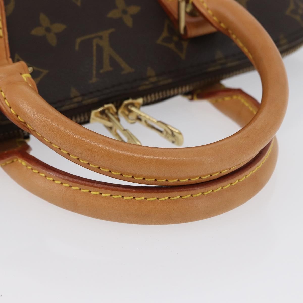 Louis Vuitton Alma Handbag Monogram Canvas, BROWN, CANVAS, Handbag