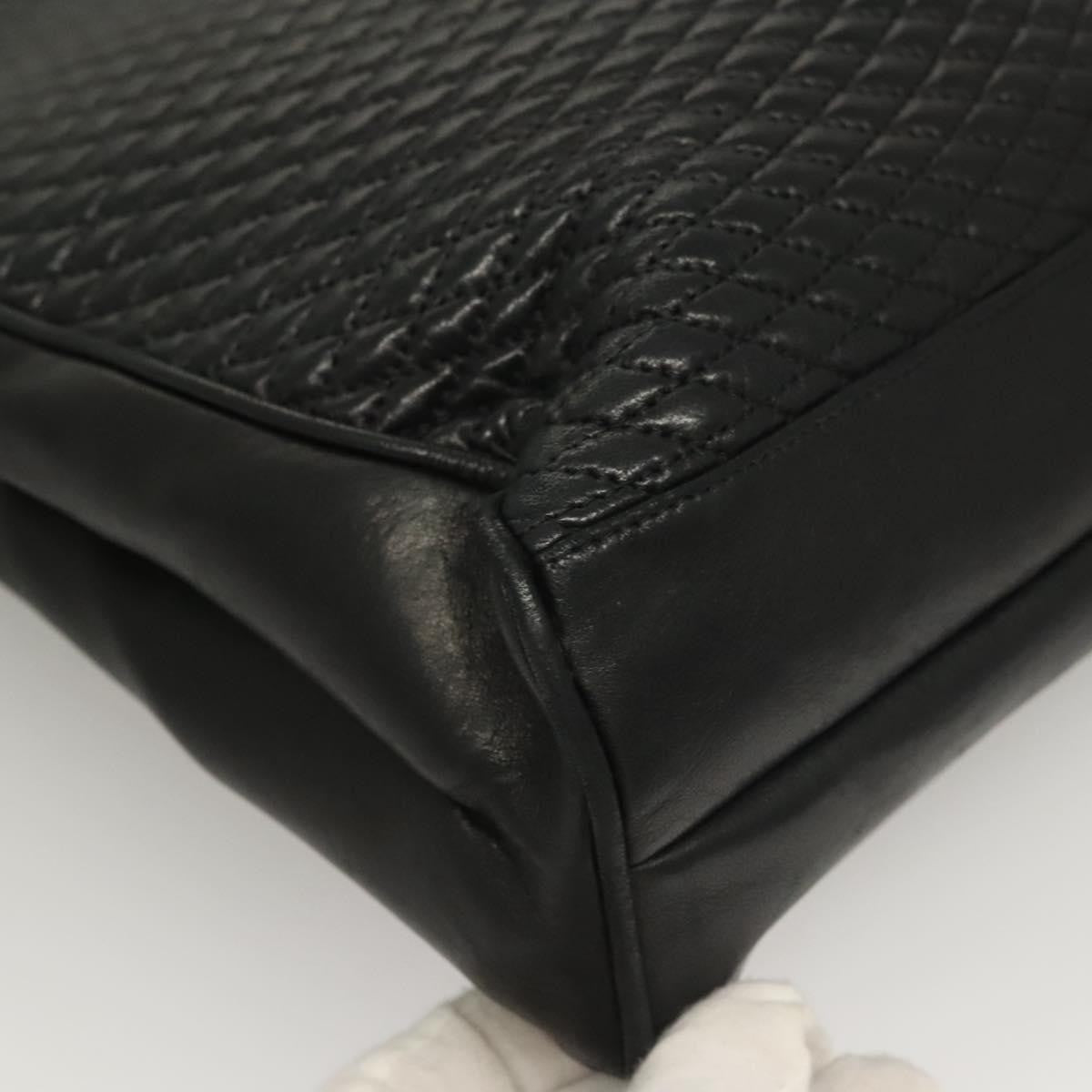 Bally Vintage Tote Bag Leather, Black, Leather, Tote Bag