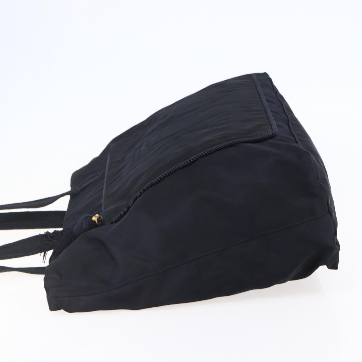 Prada Front Pocket Zip Tote Tessuto, Black, Nylon, Tote Bag