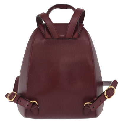 cartier Happy birthday backpack Leather, BURGUNDY, LEATHER, Backpack