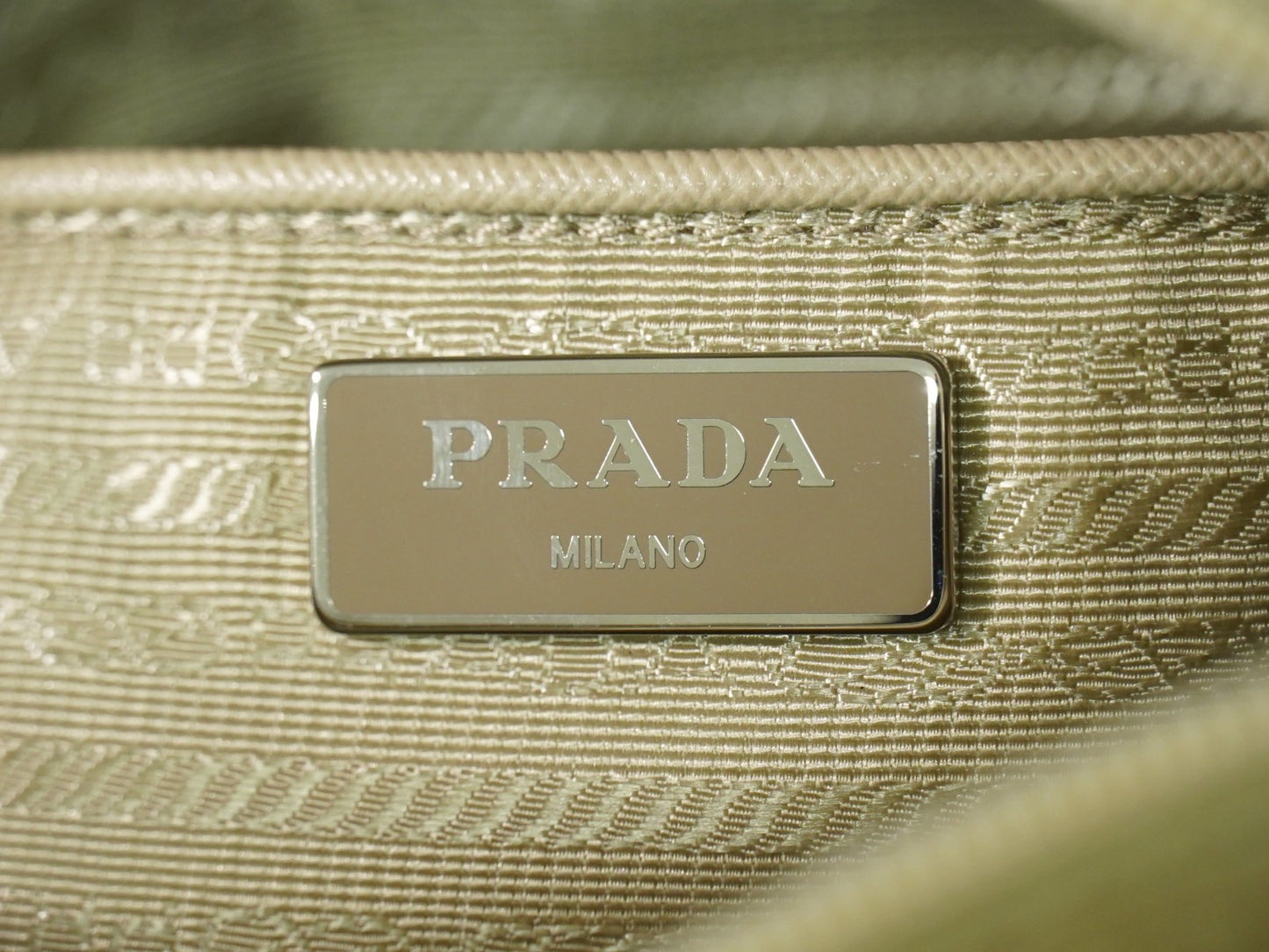 Prada Double Buckle Flap Messenger Bag Re-Nylon, BEIGE, NYLON, Shoulder bag