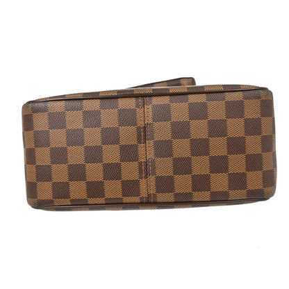 Louis Vuitton Olav Handbag Damier, Brown, Canvas, Shoulder Bag