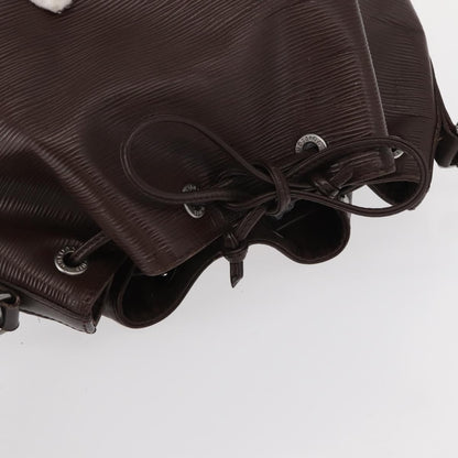 Louis Vuitton Petit Noe Handbag Epi Leather, BROWN, LEATHER, Shoulder bag