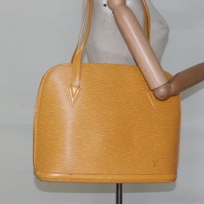 Louis Vuitton Lussac Handbag Epi Leather, YELLOW, LEATHER, Shoulder bag