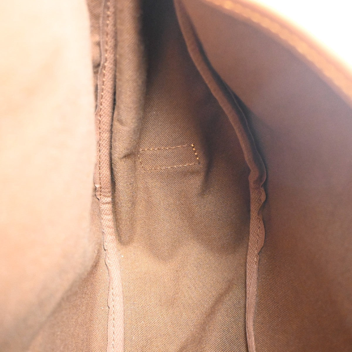 Louis Vuitton Saumur Handbag Monogram Canvas, Brown, Canvas, Shoulder Bag