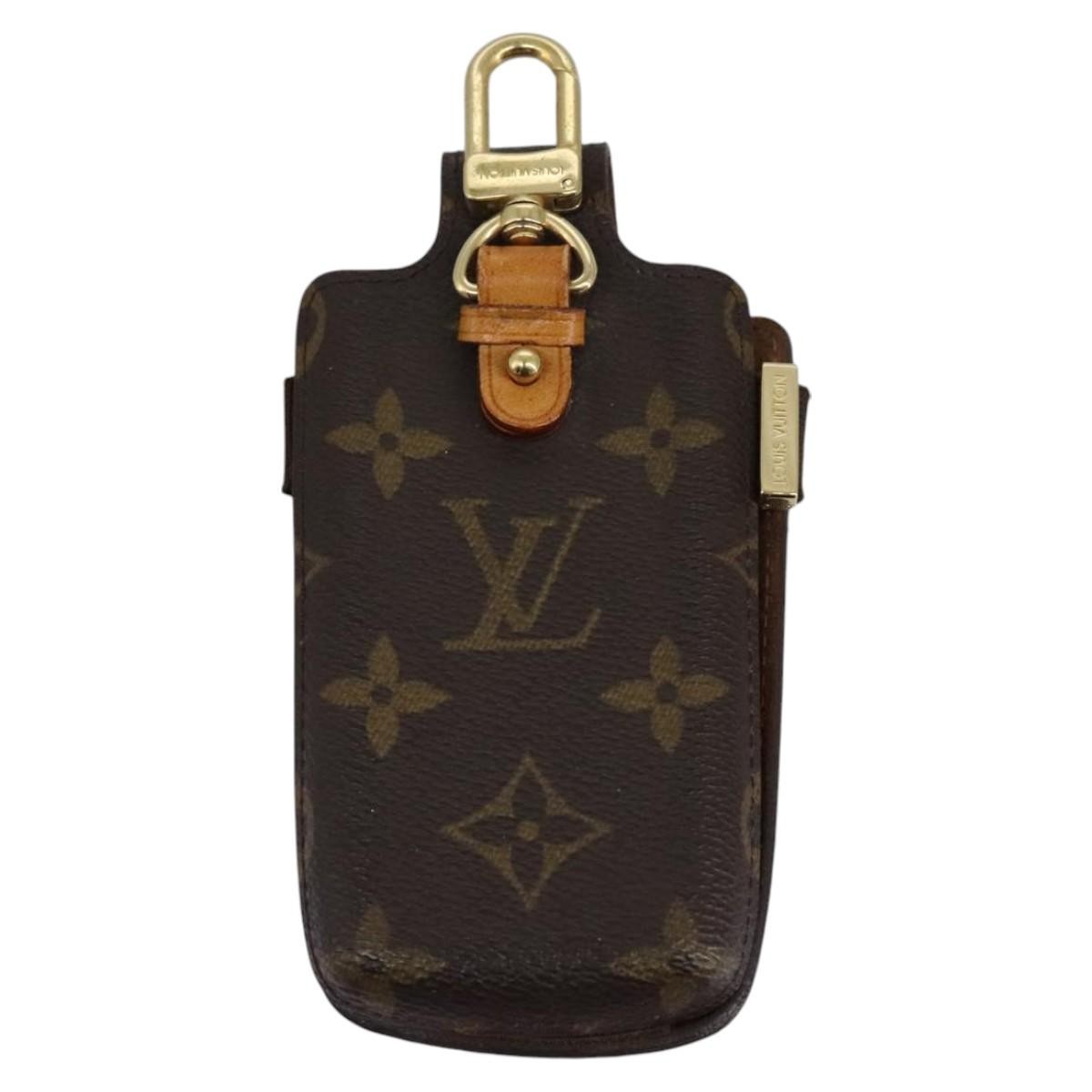 Louis Vuitton Étui Téléphone Monogram Canvas, BROWN, CANVAS, Tech accessory