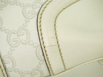 Gucci Treasure Tote Guccissima Leather, ECRU, LEATHER, Handbag