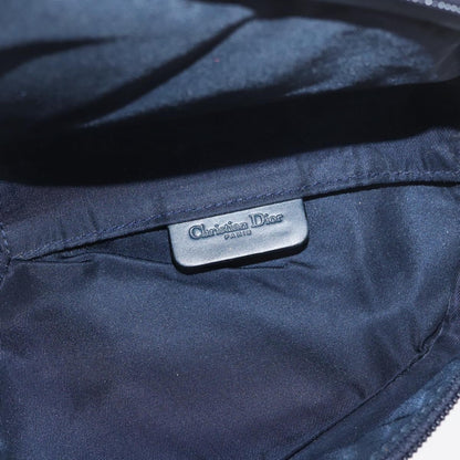 Christian Dior Vintage Saddle Coin Purse Diorissimo Canvas, Navy, Canvas, Clutch