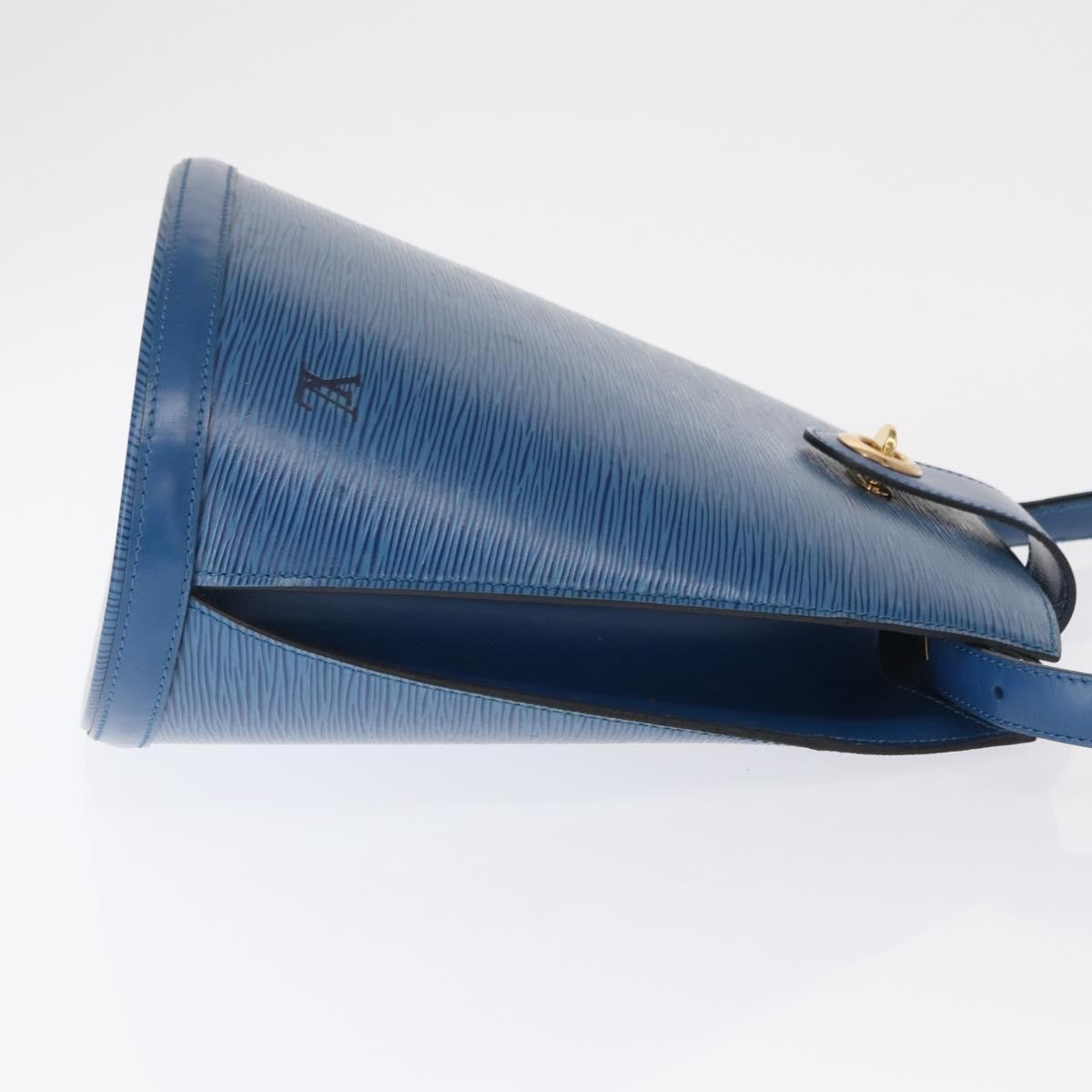 Louis Vuitton Cluny Shoulder Bag Epi Leather, BLUE, LEATHER, Shoulder bag
