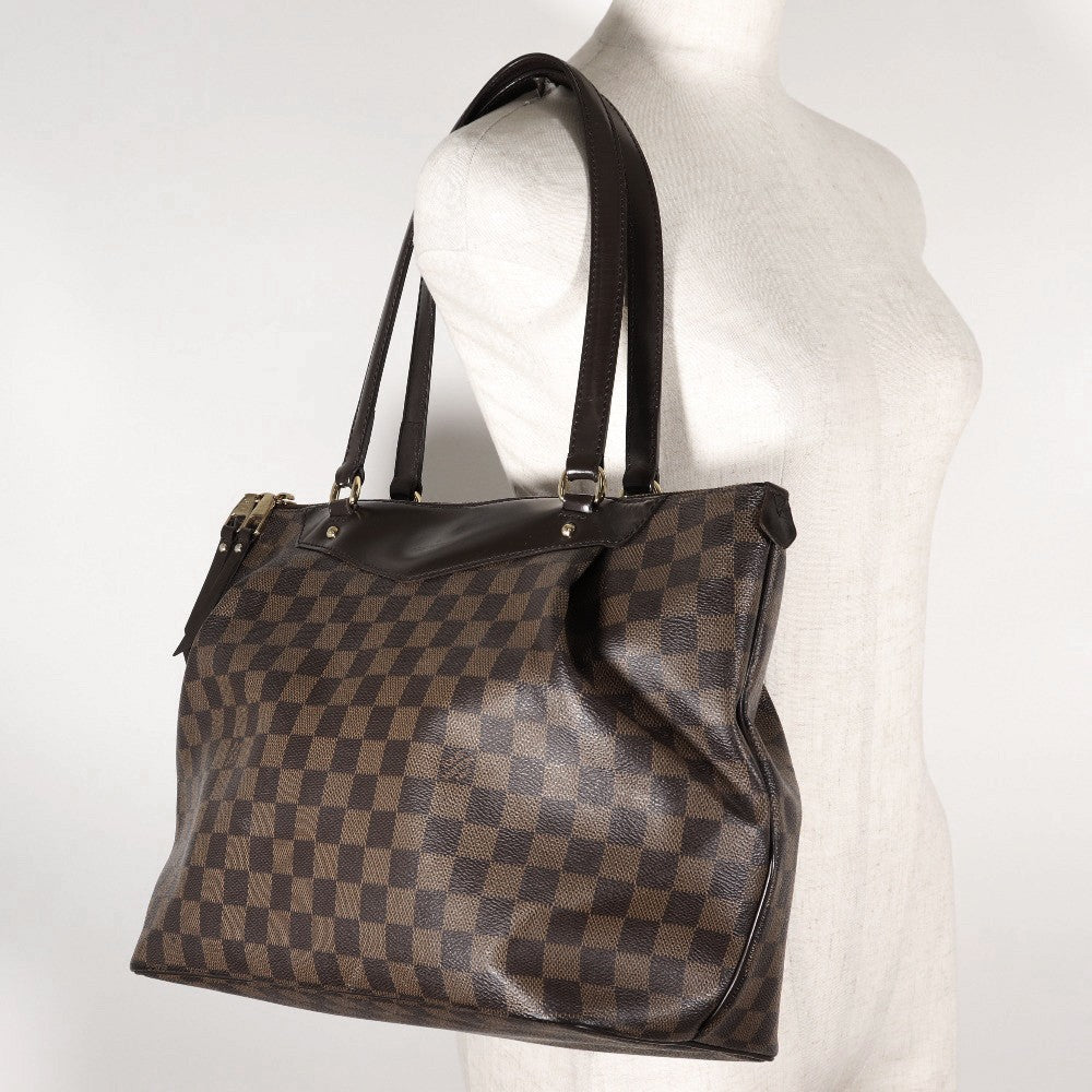 Louis Vuitton Westminster Handbag Damier, BROWN, CANVAS, Shoulder bag