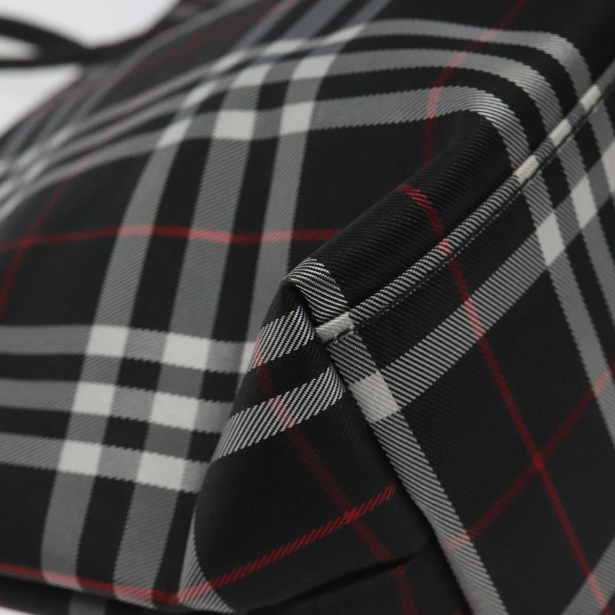 Burberry Nova Check Tote Nylon, BLACK, NYLON, Handbag