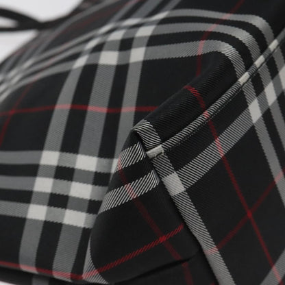 Burberry Nova Check Tote Nylon, BLACK, NYLON, Handbag