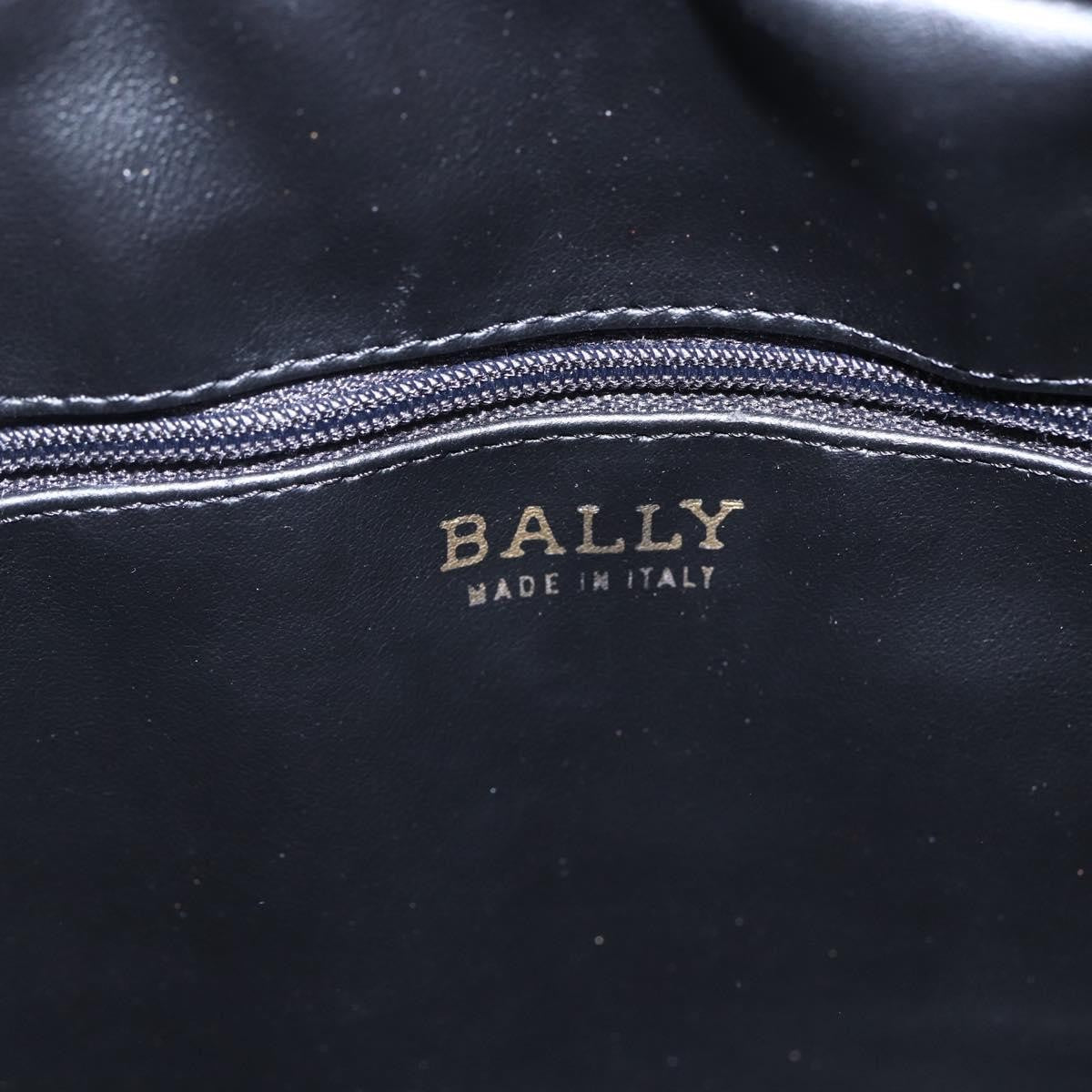 Bally Vintage Chain Shoulder Bag Quilted Leather, BLACK, LEATHER, Shoulder bag