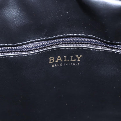 Bally Vintage Chain Shoulder Bag Quilted Leather, BLACK, LEATHER, Shoulder bag