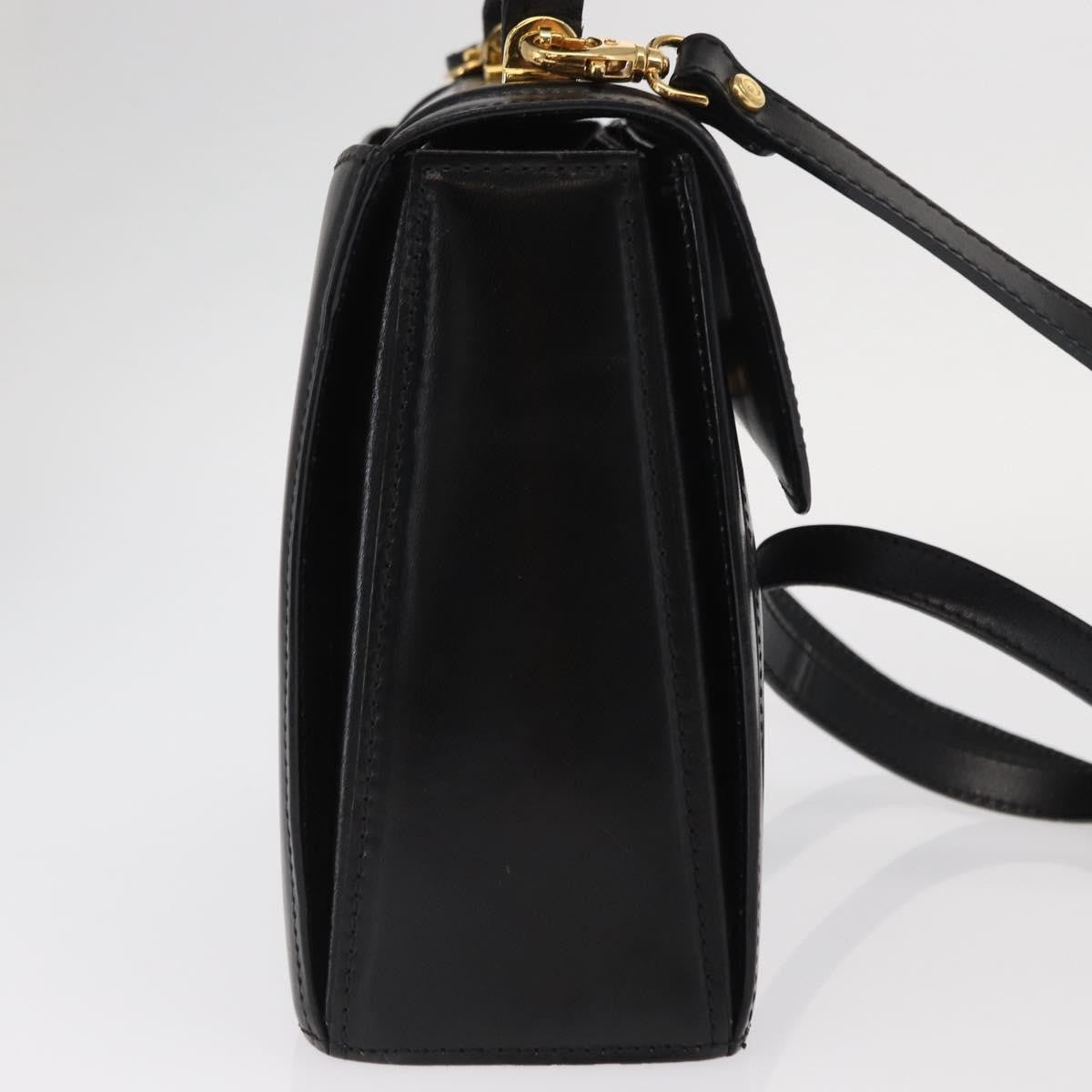 Bally Vintage Handbag Leather, BLACK, LEATHER, Handbag
