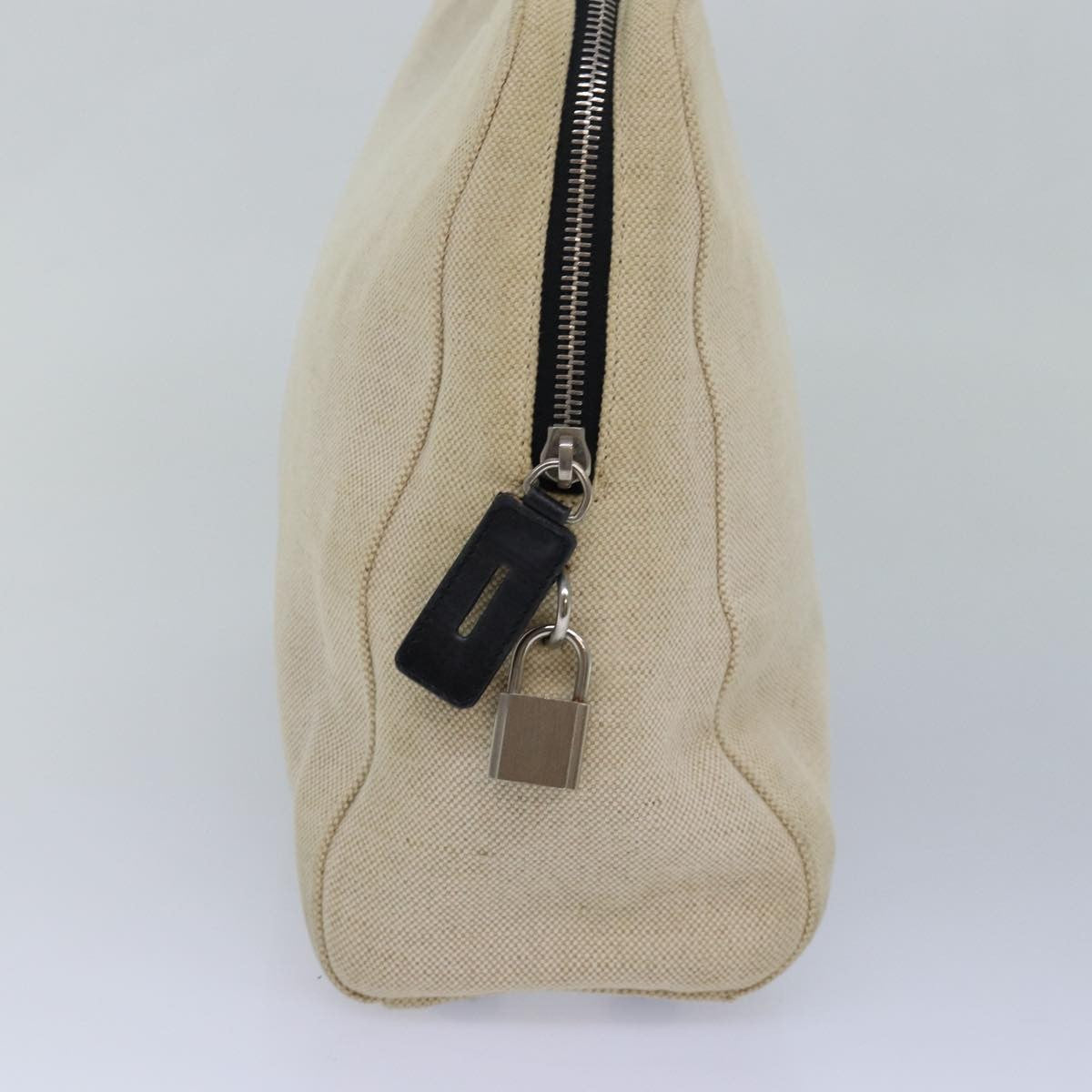 Prada Vintage Handbag Canvas, BEIGE, CANVAS, Handbag