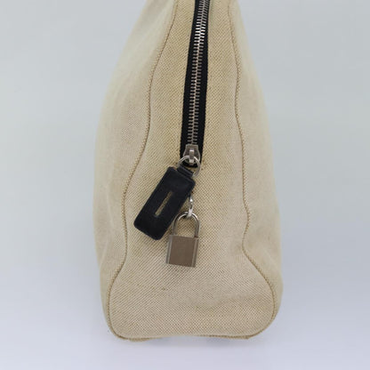 Prada Vintage Handbag Canvas, BEIGE, CANVAS, Handbag