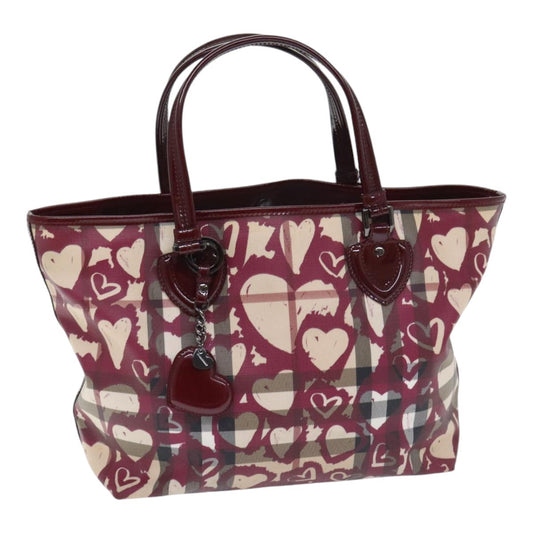 Burberry Open Tote Printed Canvas, BEIGE, CANVAS, Tote bag