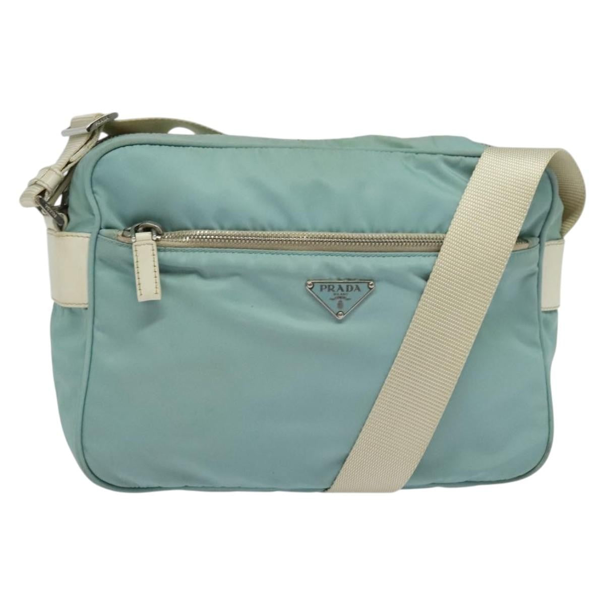 Prada Vintage Shoulder Bag Tessuto, BLUE, NYLON, Shoulder bag