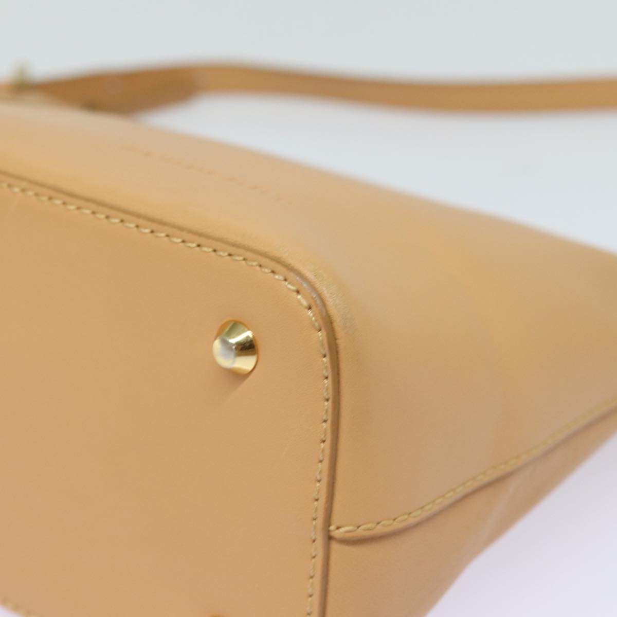 Burberry Shoulder Bag Leather, BEIGE, CANVAS, Shoulder bag