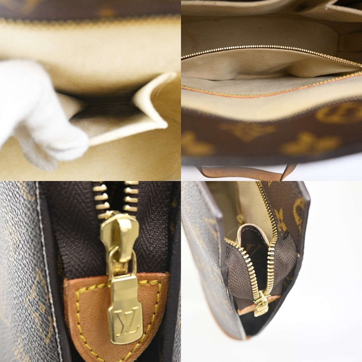 Louis Vuitton Babylone Handbag Monogram Canvas, BROWN, CANVAS, Shoulder bag