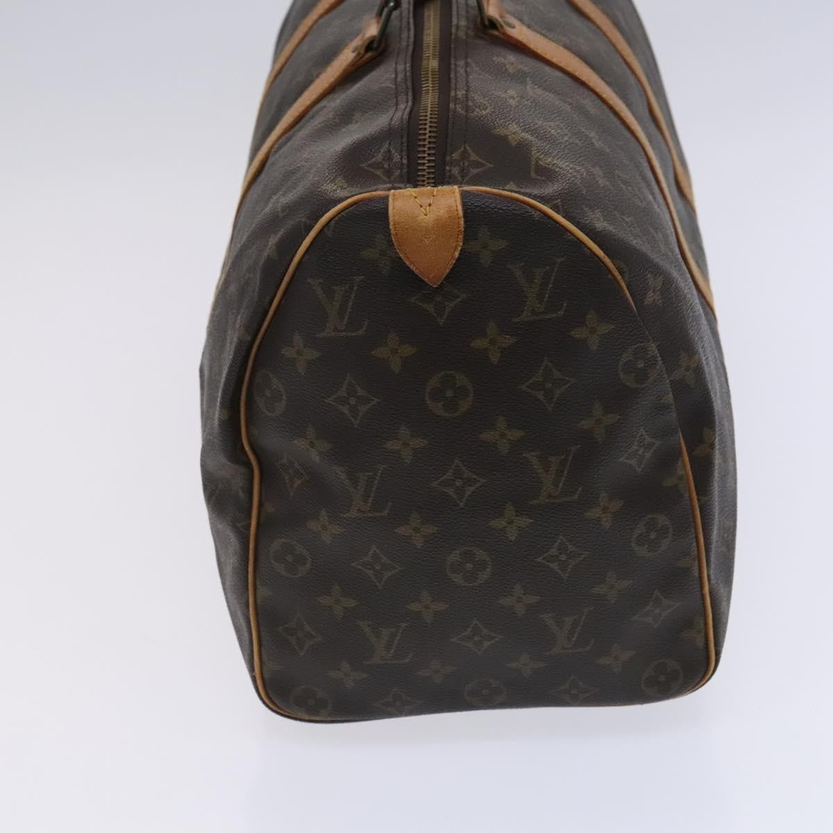 Louis Vuitton Keepall Bag Monogram Canvas, BROWN, CANVAS, Travel bag