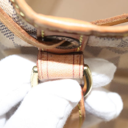 Louis Vuitton Noe Handbag Damier, WHITE, CANVAS, Shoulder bag