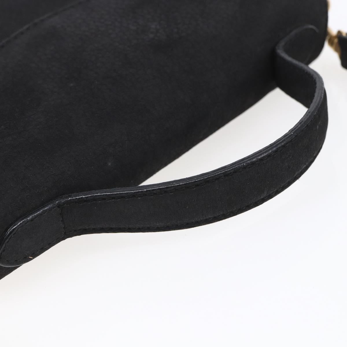 Celine Circle Logo Shoulder Bag Leather, BLACK, LEATHER, Shoulder bag