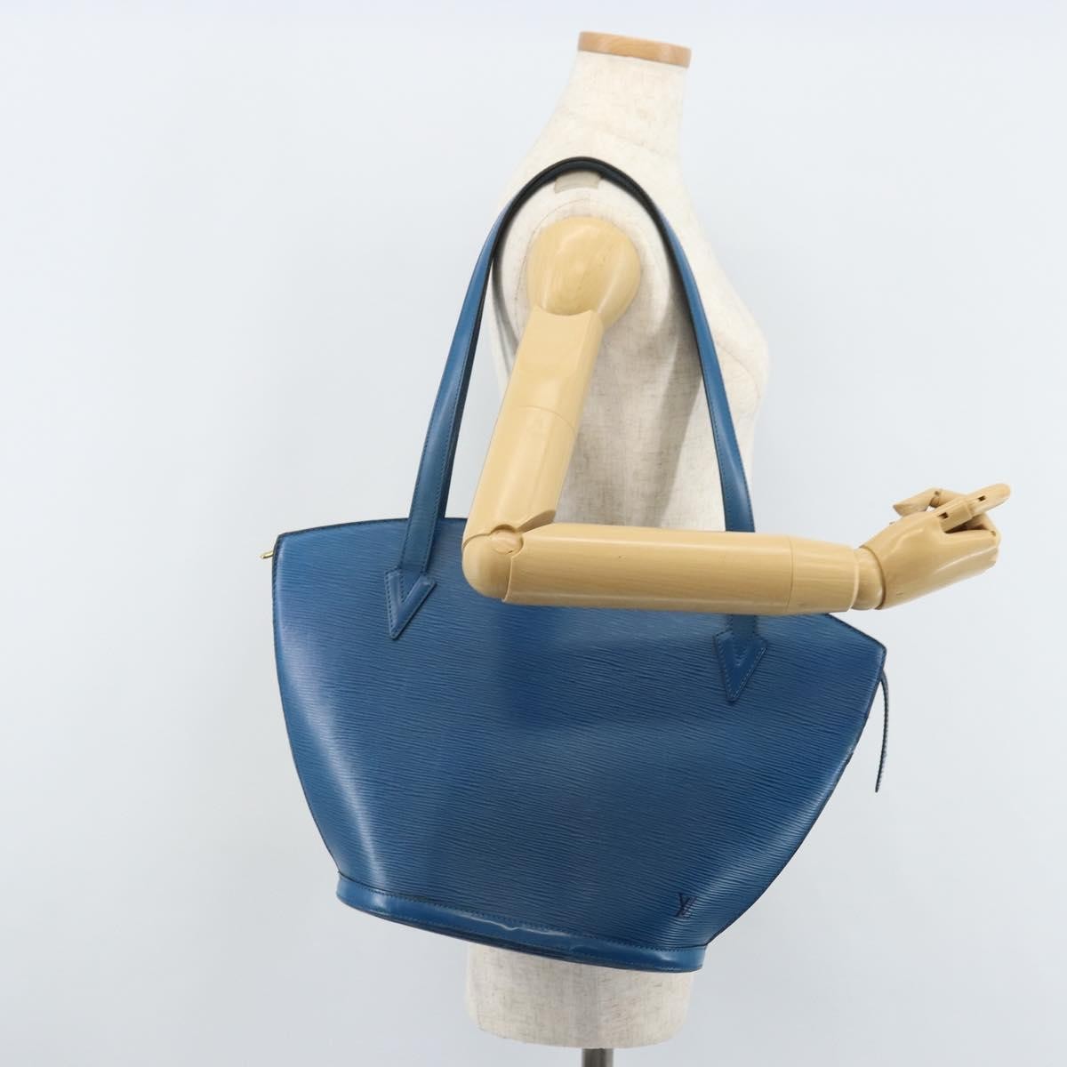 Louis Vuitton Saint Jacques Handbag Epi Leather, Blue, Leather, Shoulder Bag