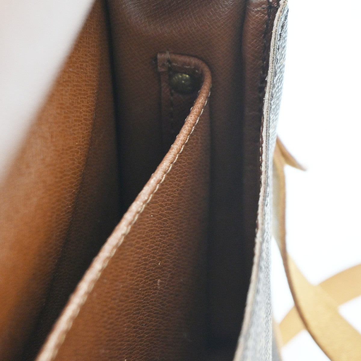 Louis Vuitton Cartouchiere Handbag Monogram Canvas, BROWN, CANVAS, Shoulder bag