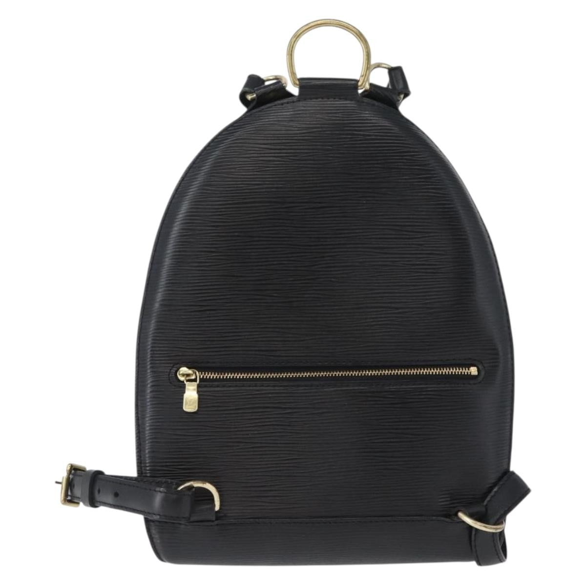 Louis Vuitton Mabillon Backpack Epi Leather, BLACK, LEATHER, Backpack