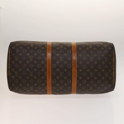 Louis Vuitton Keepall Bag Monogram Canvas, BROWN, CANVAS, Travel bag