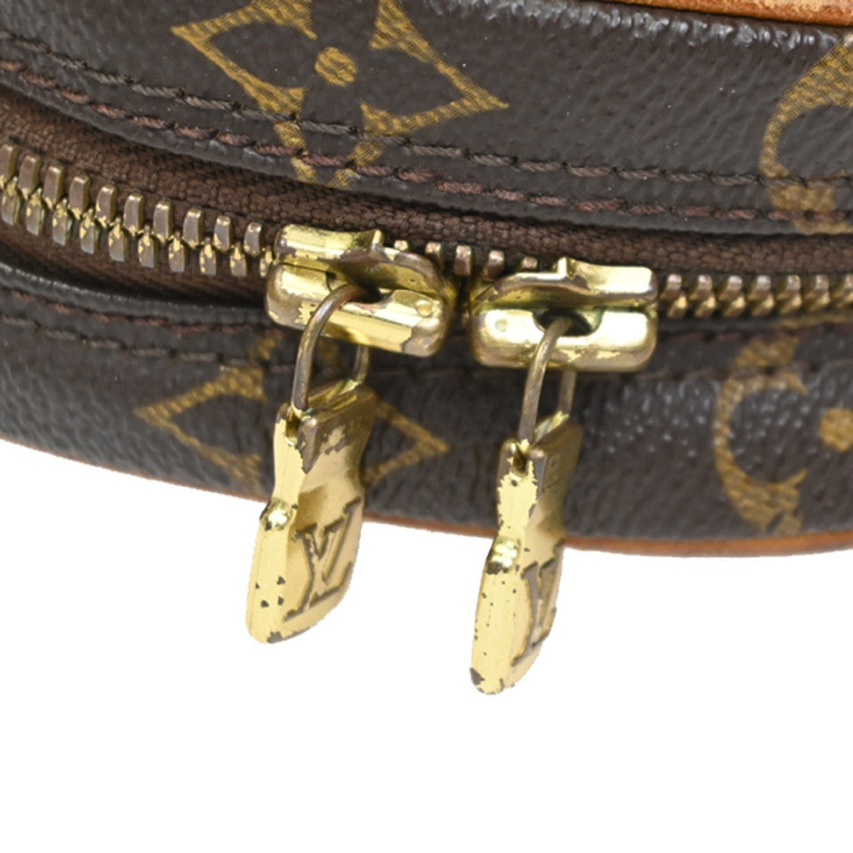 Louis Vuitton Pochette Gange Monogram Canvas, BROWN, CANVAS, Clutche & pouche