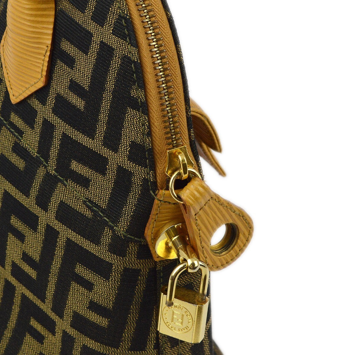 Fendi Convertible Dome Bag Zucca Canvas, BROWN, CANVAS, Bag