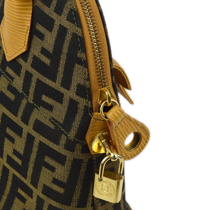 Fendi Convertible Dome Bag Zucca Canvas, BROWN, CANVAS, Bag