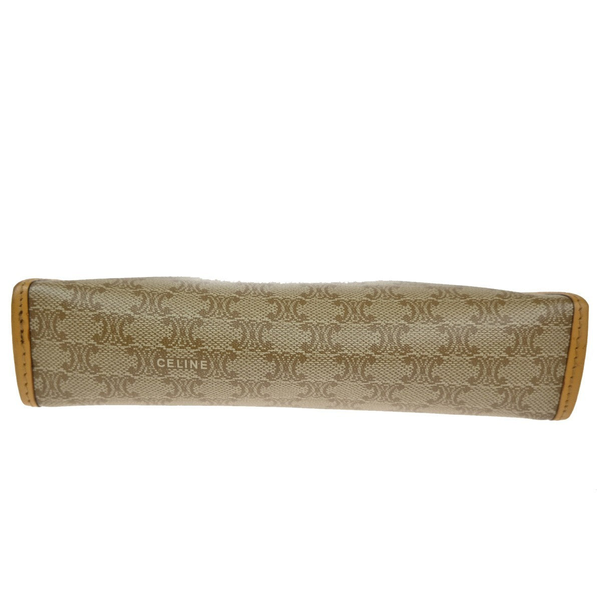 Celine C Macadam Pouch Canvas, BEIGE, PVC, Clutche & pouche