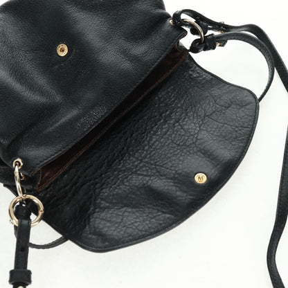 Chloe Lily Shoulder bag Leather, BLACK, LEATHER, Shoulder bag