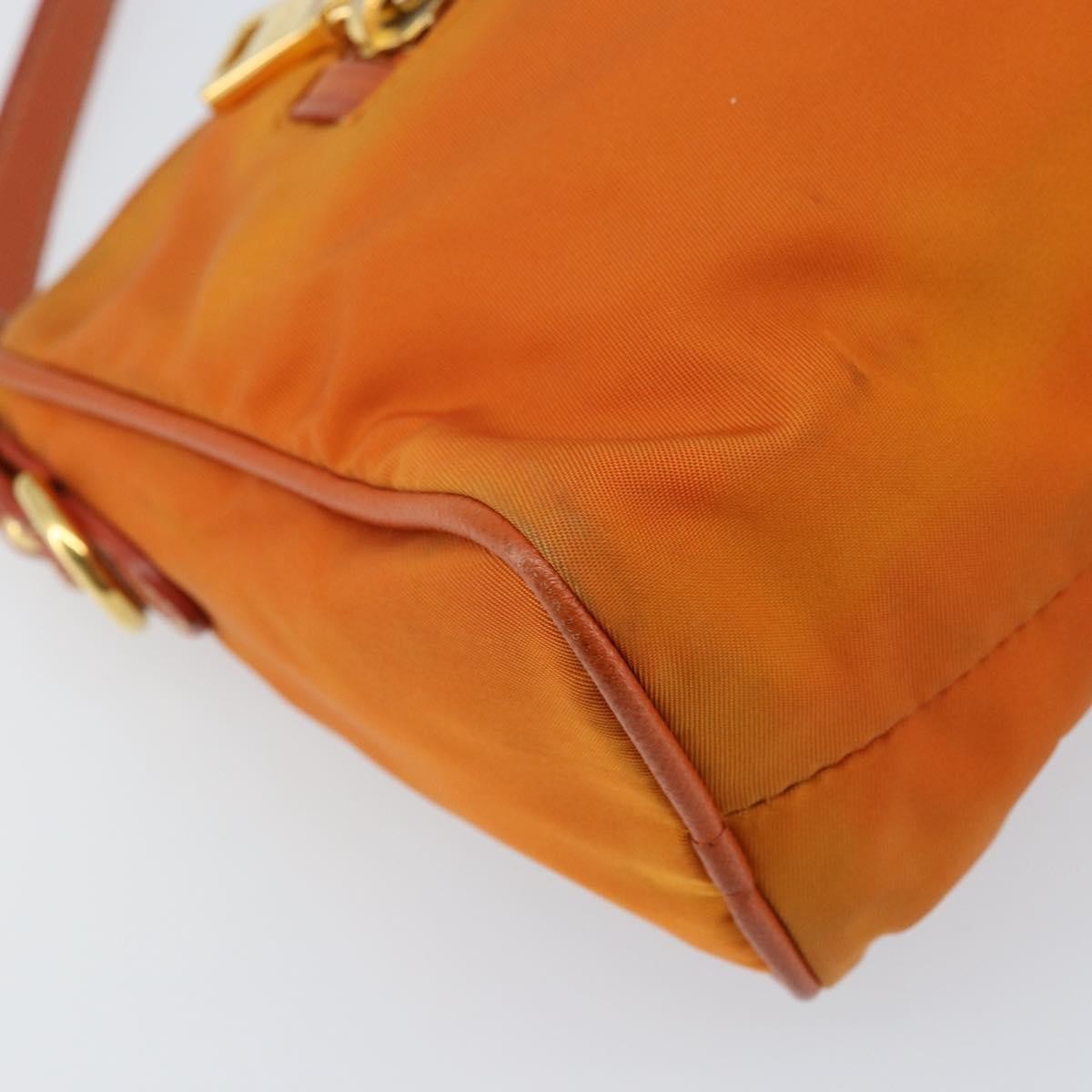 Prada Front Zip Hobo Tessuto, ORANGE, NYLON, Shoulder bag