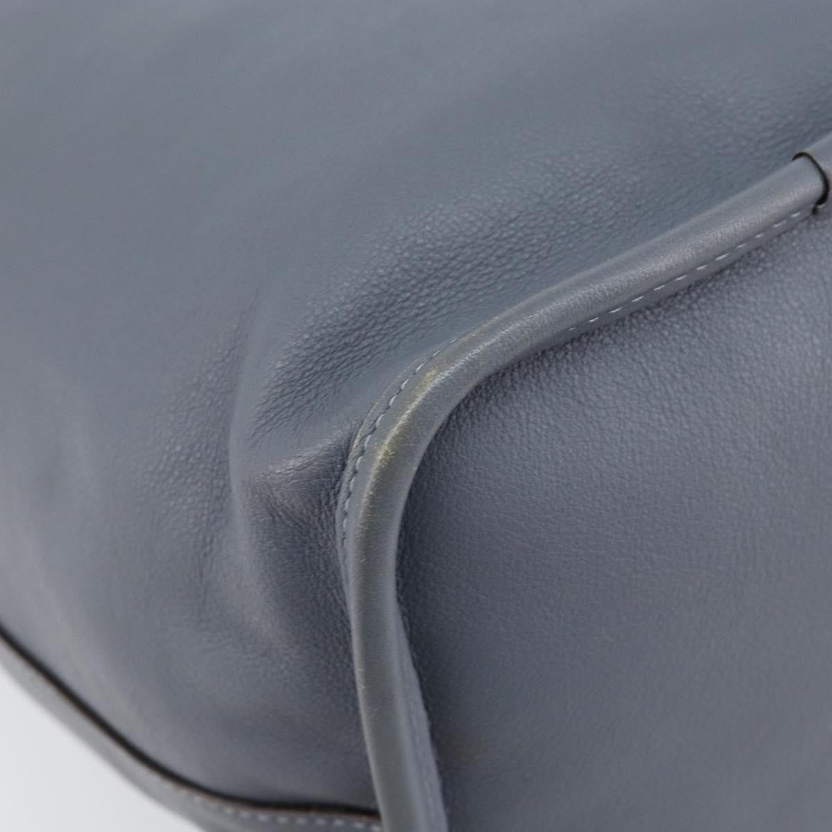 Loewe Anagram Shoulder Bag Leather, BLUE, LEATHER, Shoulder bag