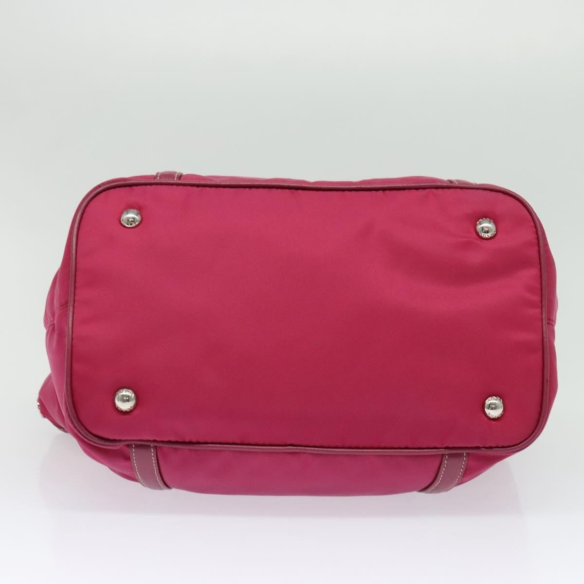 Prada Convertible Belted Hobo Tessuto with Leather, Pink, Nylon, Tote Bag