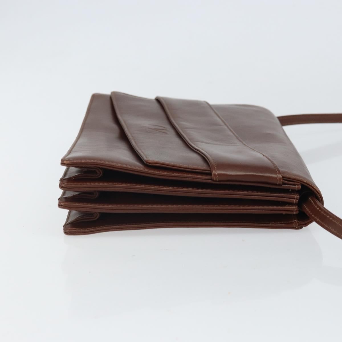 Valentino Garavani Vintage shoulder bag Leather, BROWN, LEATHER, Shoulder bag