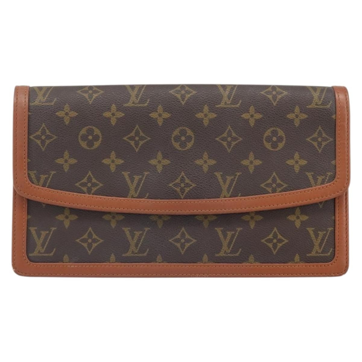 Louis Vuitton Dame Pochette Monogram Canvas, BROWN, CANVAS, Clutche & pouche