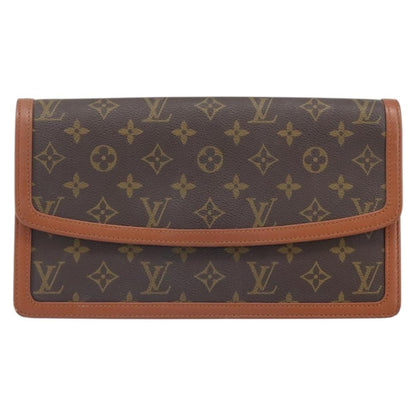 Louis Vuitton Dame Pochette Monogram Canvas, BROWN, CANVAS, Clutche & pouche