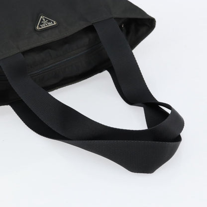 Prada Vintage Zip Tote Tessuto, BLACK, NYLON, Tote bag
