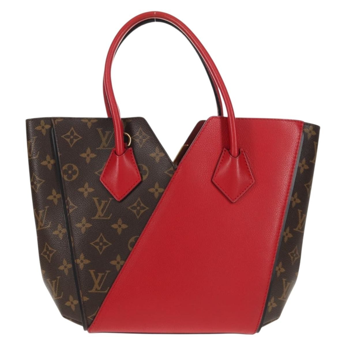 Louis Vuitton Kimono Handbag Monogram Canvas and Leather, Red, Canvas, Handbag