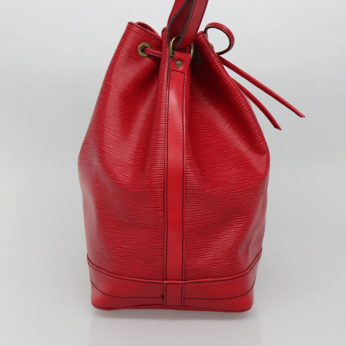 Louis Vuitton Petit Noe Handbag Epi Leather, RED, LEATHER, Shoulder bag