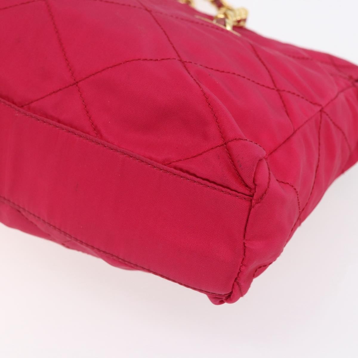 Prada Re-Edition 1995 Chain Tote Quilted Re-Nylon, Pink, Nylon, Shoulder Bag